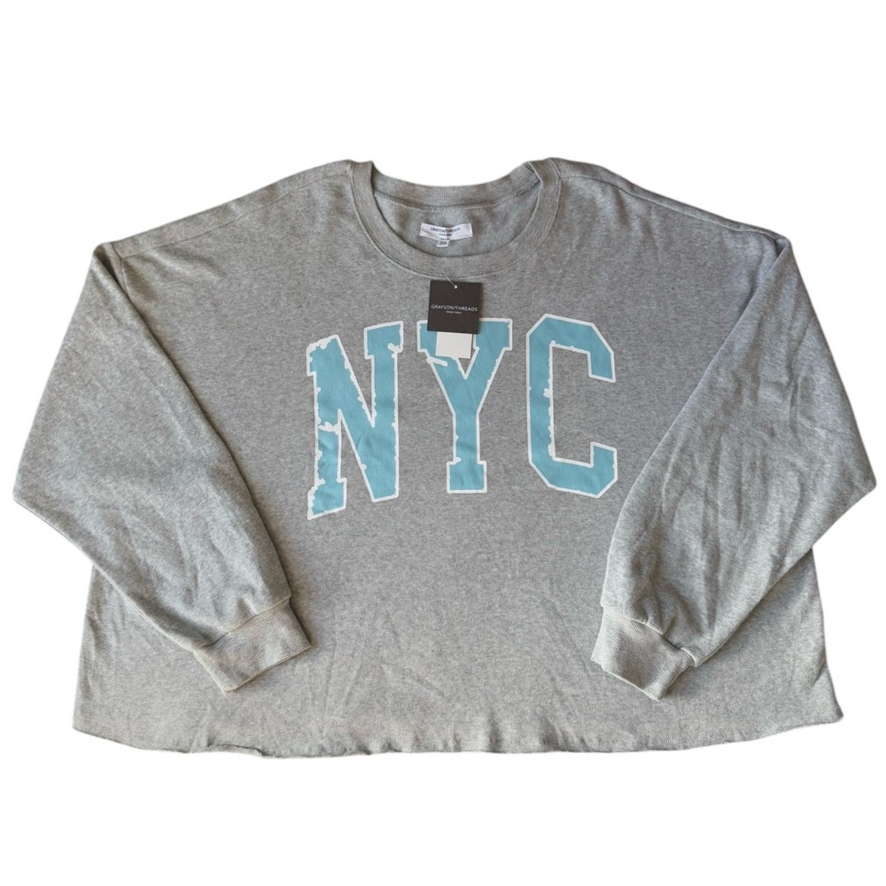 Grayson/Thread Black Label NYC Graphic Gray Sweatshirt